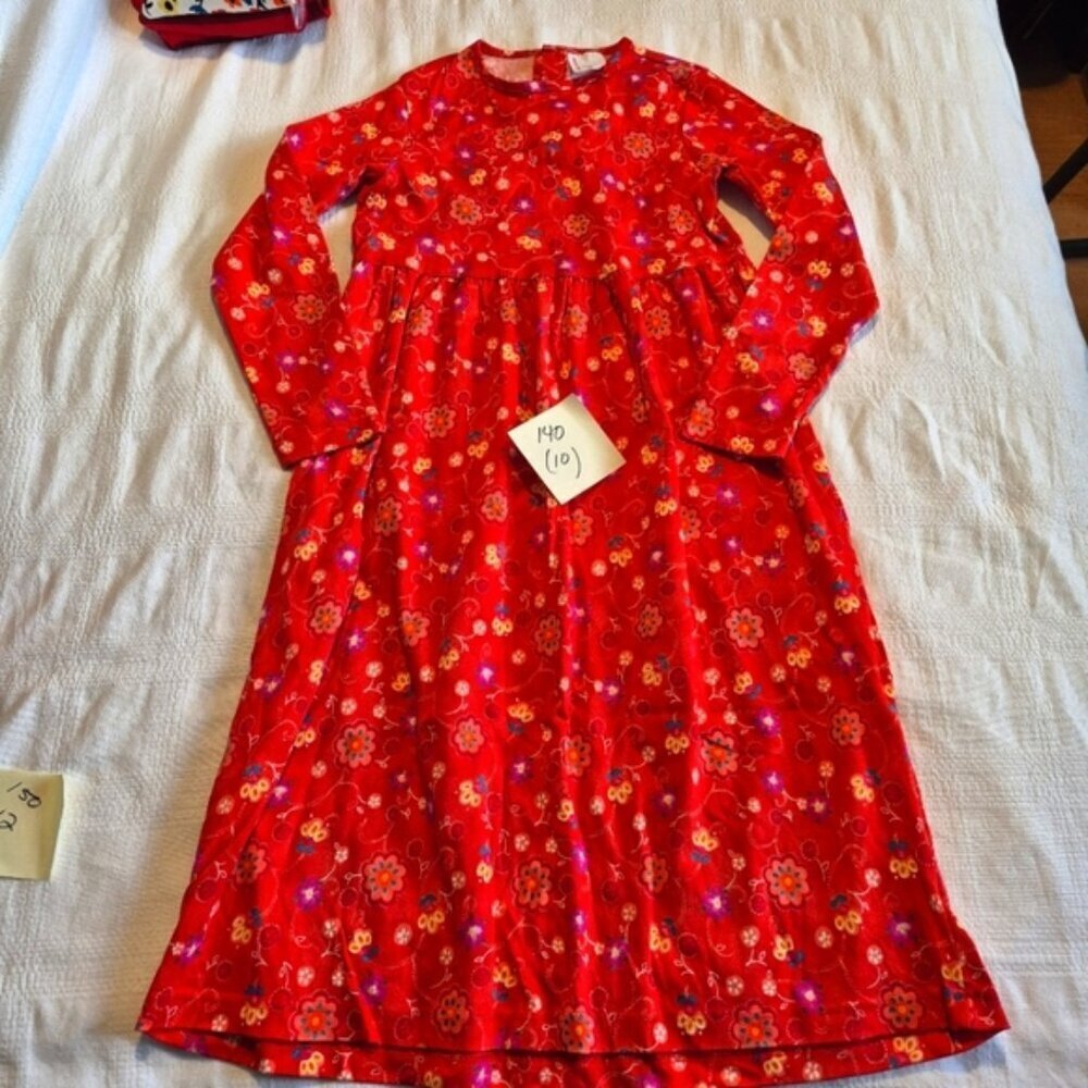 Hanna Andersson girls size size 140 or 10 long vintage dress with long sleeves